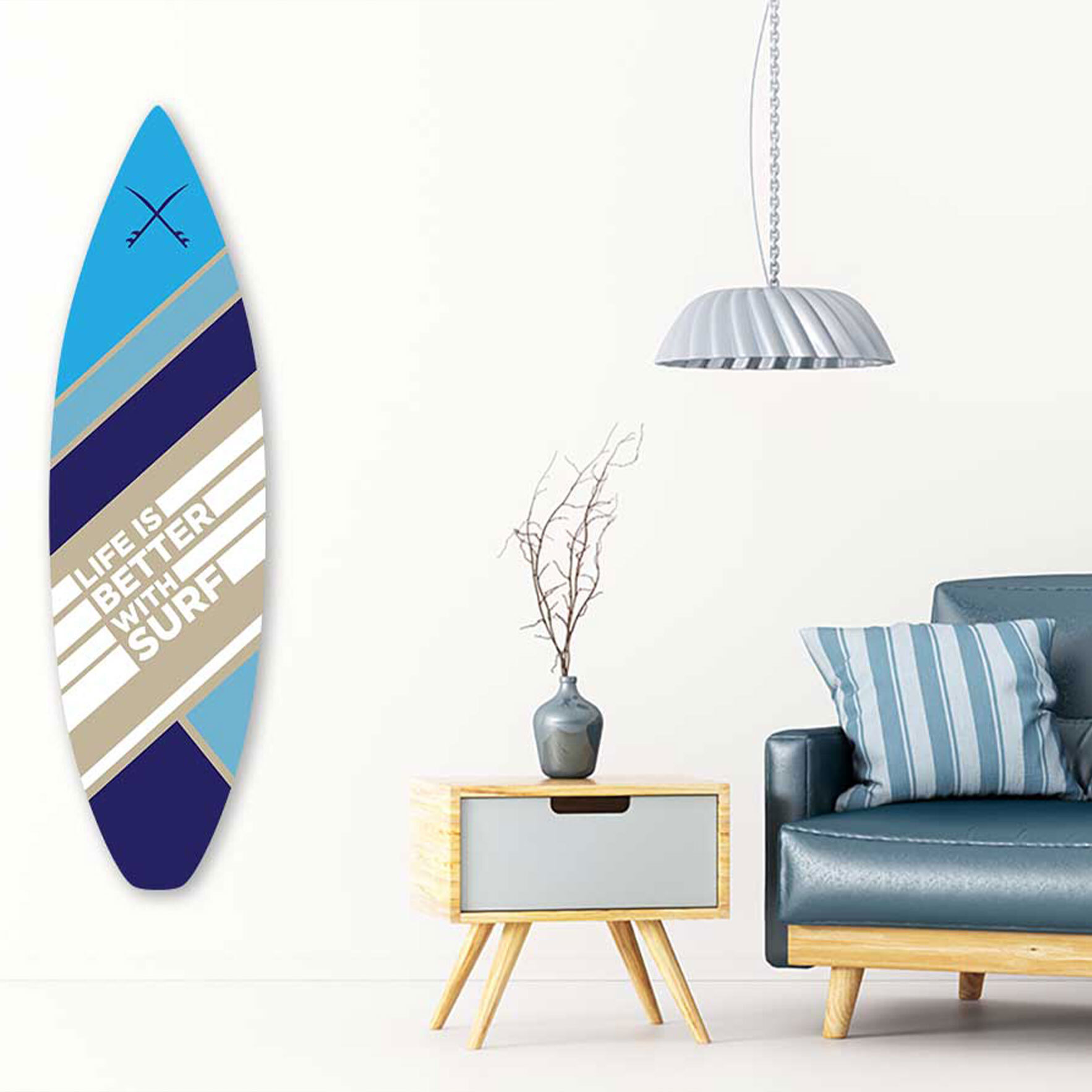 Planche de surf décorative graphique Tableau alu Dibond