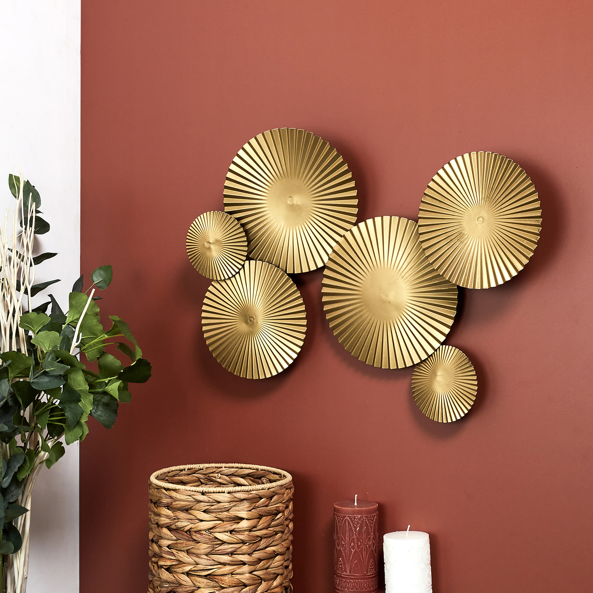 Deco Murale Metal Dore