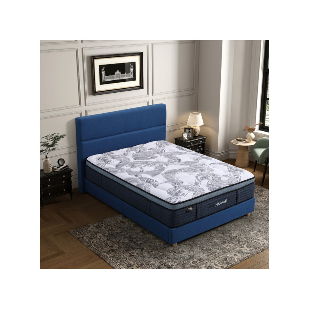 Matelas hybride 180x200cm avec surmatelas ressorts ensachés – AUBE