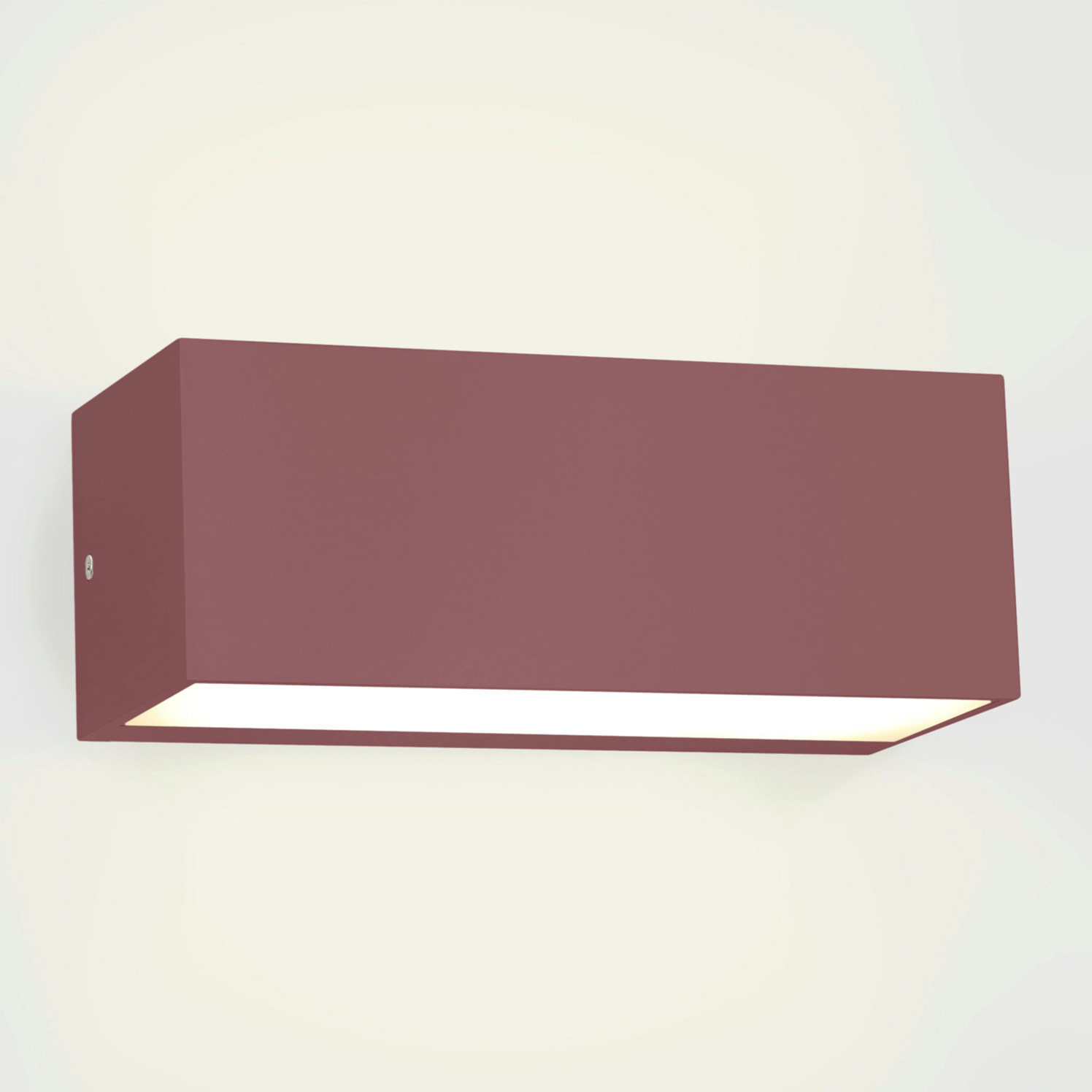 Forlight Ara aplique exterior rectangular marrón para bombilla E27