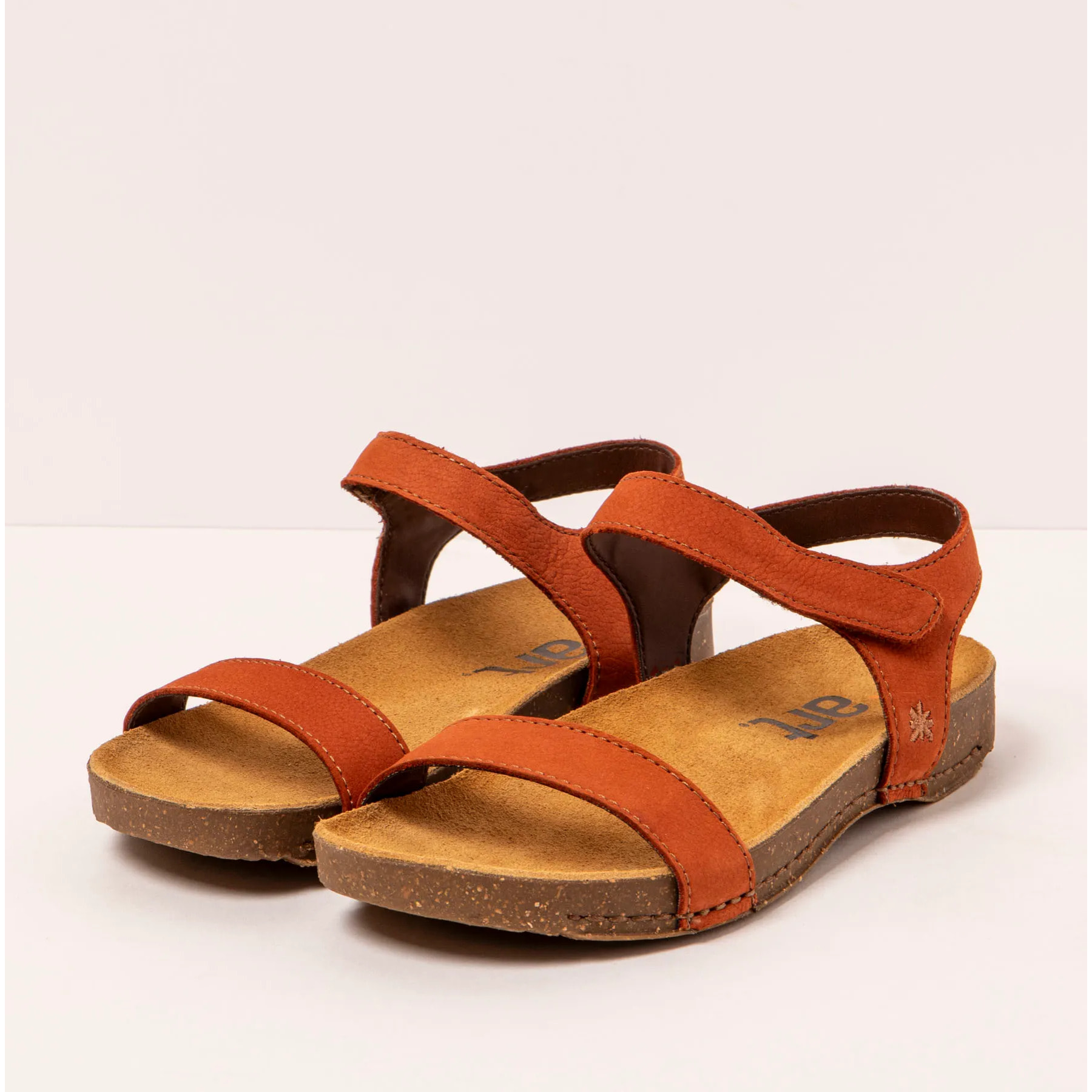 Sandalias 1119 NOBUCK DARK ORANGE/ I BREATHE color Dark orange