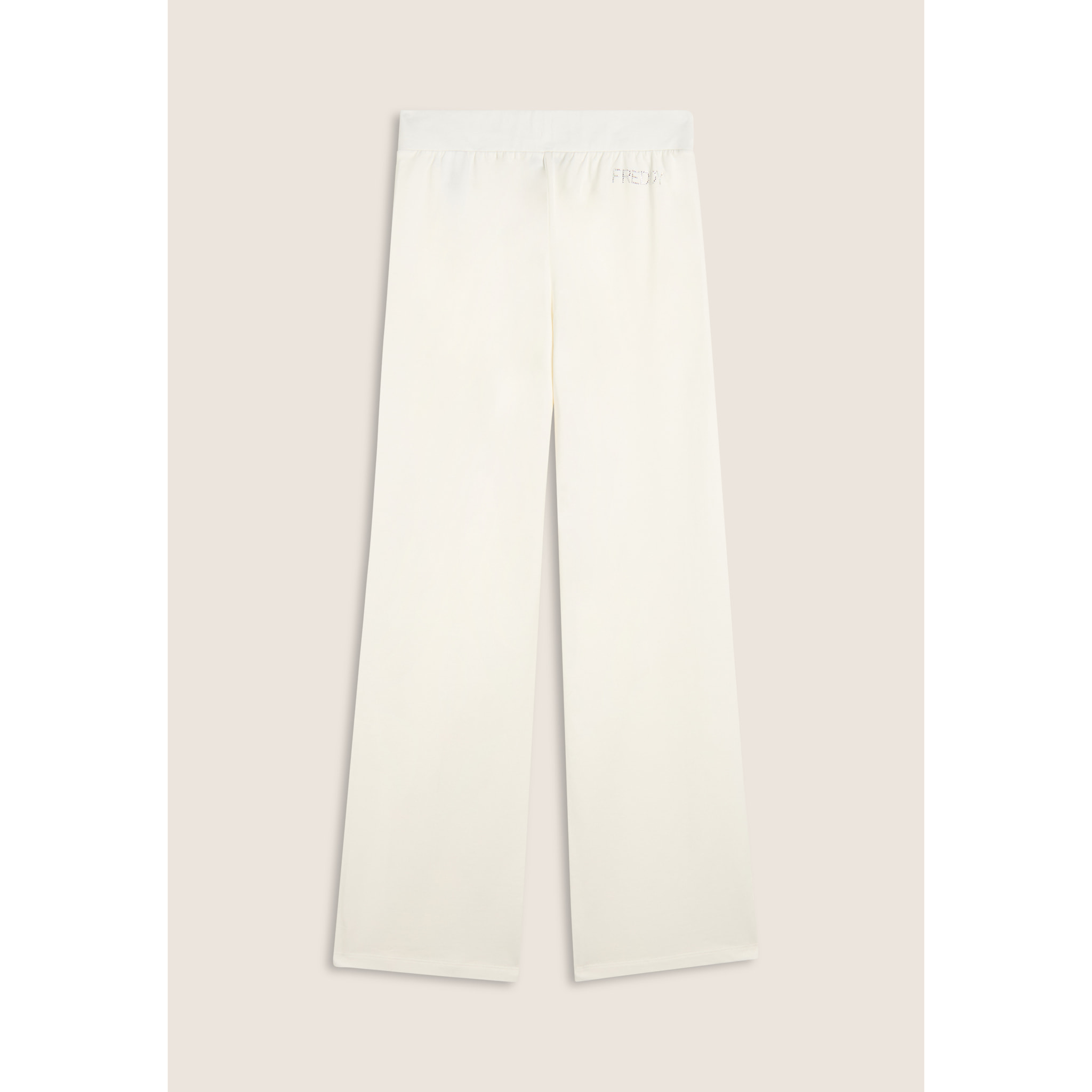 Pantaloni Comfort Fit con gamba dritta e Dettagli in Strass