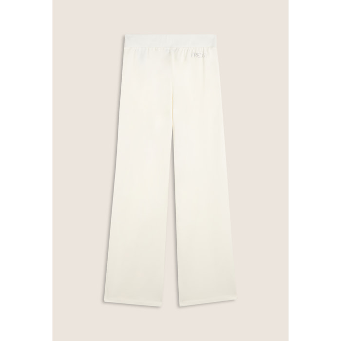 Pantaloni Comfort Fit con gamba dritta e Dettagli in Strass