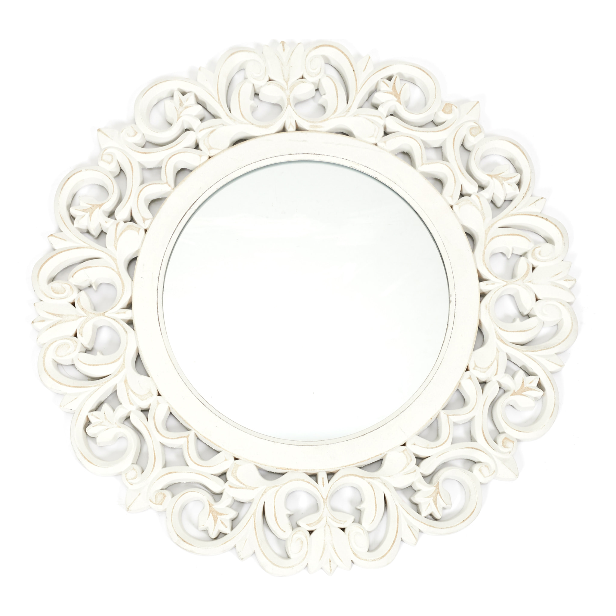 MIROIR BOIS SCULPTE CHARME 60CM