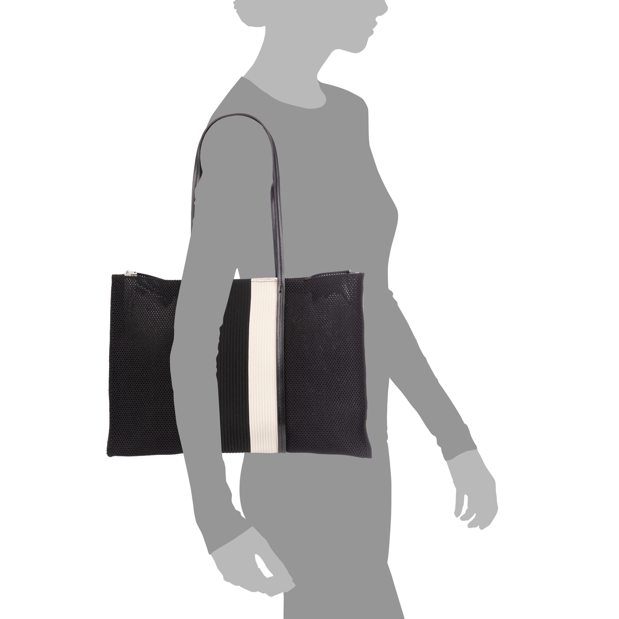 Borbore Bolso shopper Mujer. Fabricado en rafia sintética entrelazada.