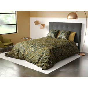 Parure Housse De Couette 3pcs avec Taies oreiller 100% coton Bio 57fils Nava