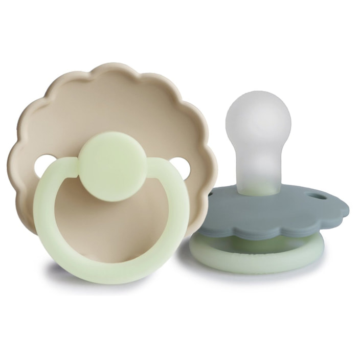 Frigg Pack 2 Chupetes Night Silicona Daisy