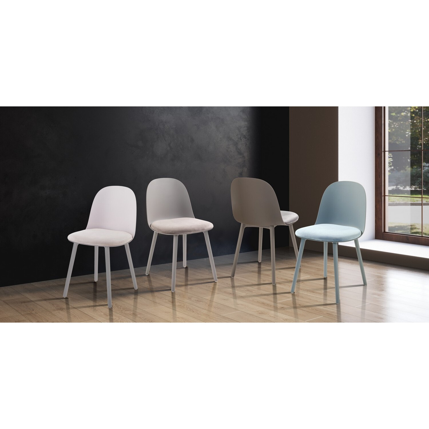 Oresteluchetta Set 4 Sedie TELLA WHITE