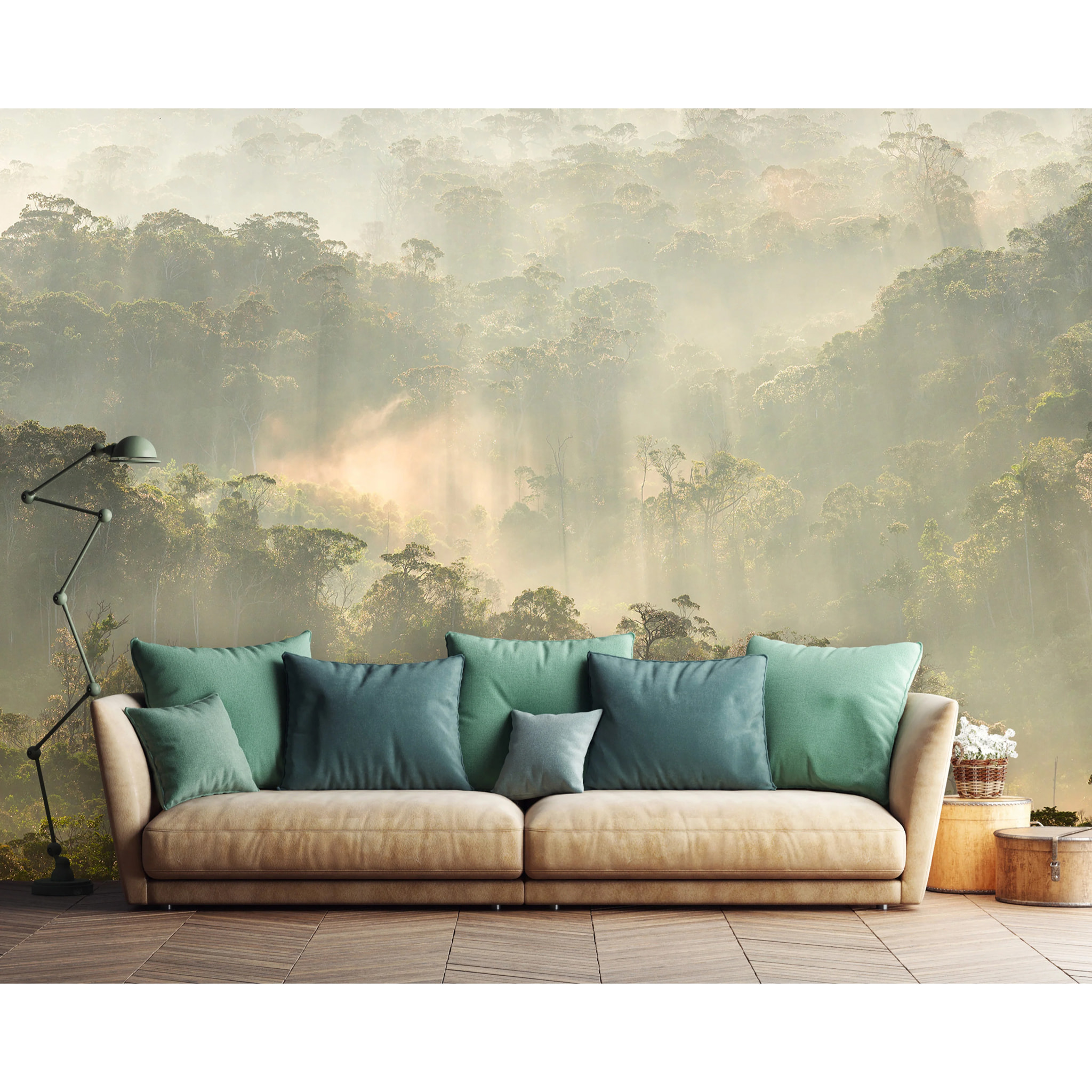 Papier peint panoramique Misty Forest