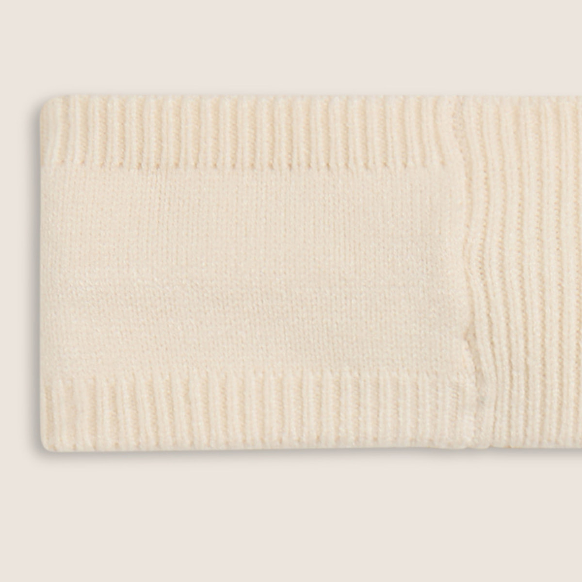 Fascia per capelli invernale a coste