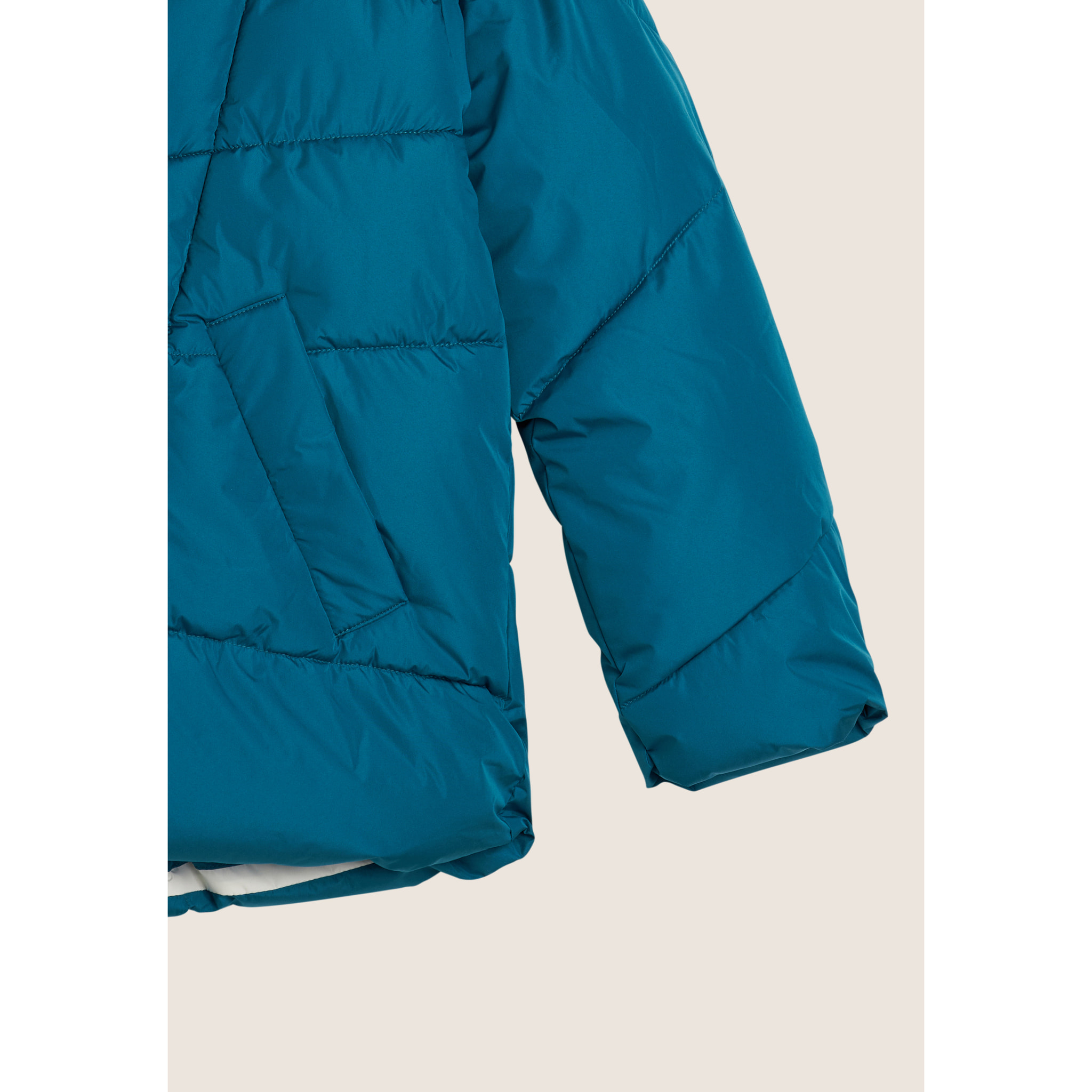 Piumino double-face donna con cappuccio regolabile