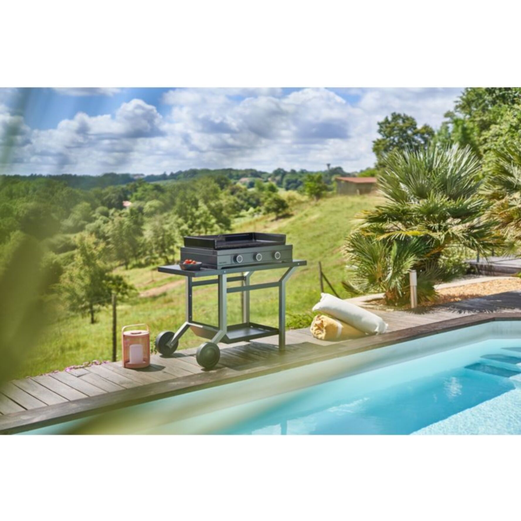 Plancha gaz FORGE ADOUR modern G 75 A N 3 brûleurs à poser, 74.4x42 cm