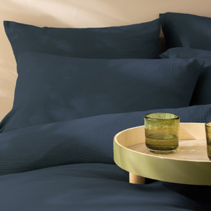 Parure de lit unie en coton, GAZE DE COTON