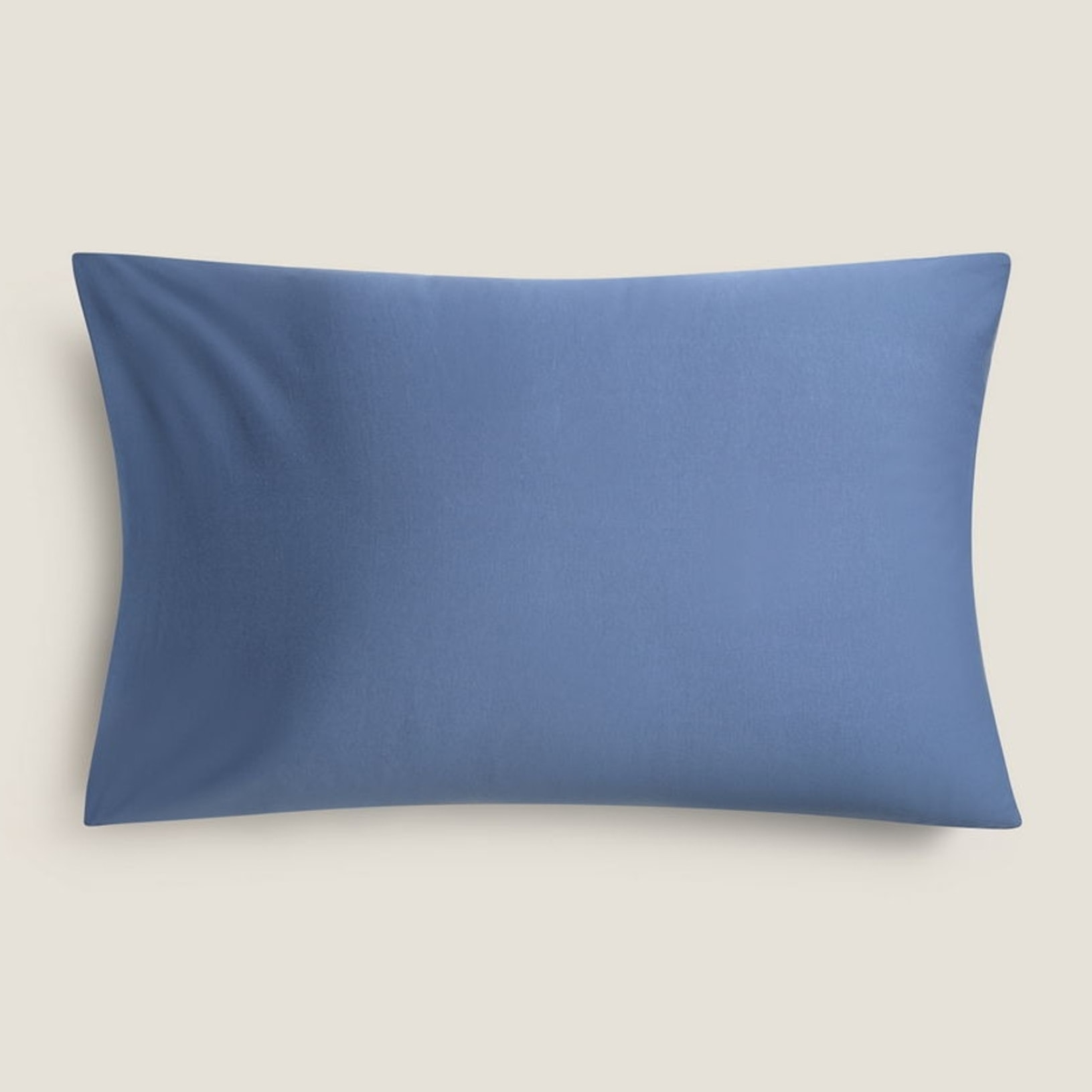 Funda de almohada de algodón punto Puntib color azul medio Punto de algodón