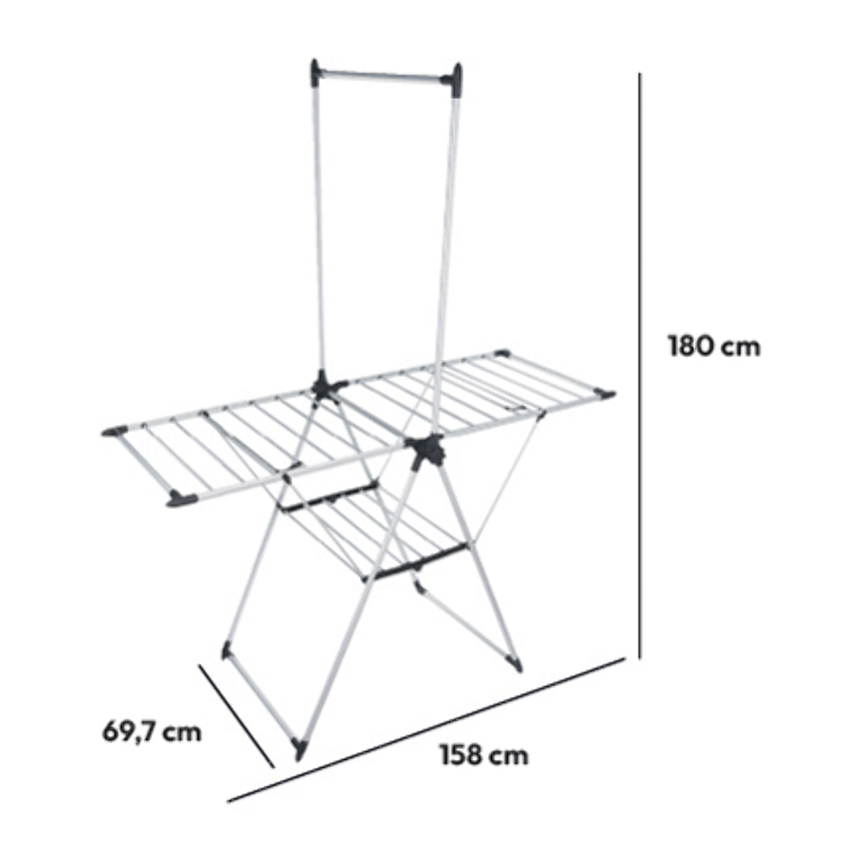 Étendoir à linge pliant pont 16cm Sinaï