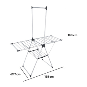 Étendoir à linge pliant pont 16cm Sinaï