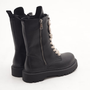 ANFIBIO ALTO CON ZIP NERO