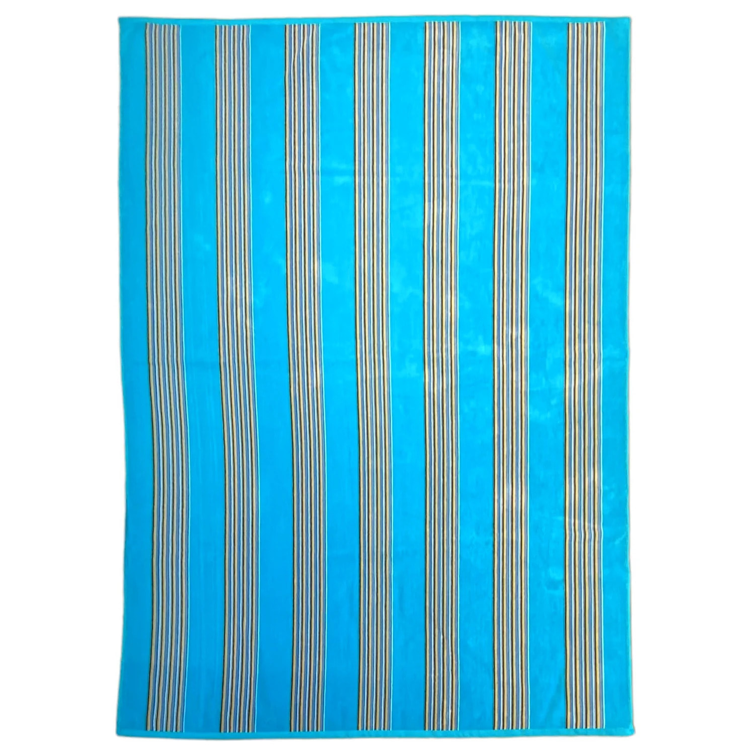 Serviette de bain éponge velours Jacquard Milonga Turquoise 140x180 400g/m²