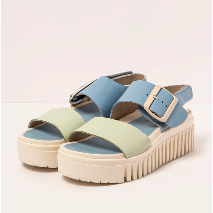 Sandalia de cuña 1578 MULTI CLOUD-LIMA/BRIGHTON color Cloud-lima