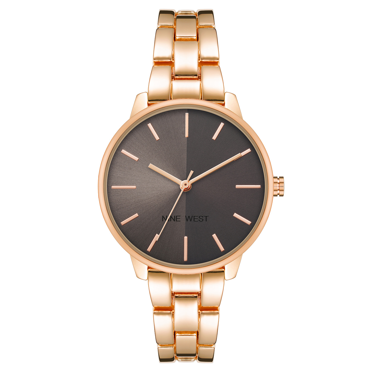 Reloj Nine West NW-2682GYRG Mujer Analogico Cuarzo con Correa de Metal