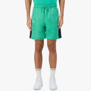 Kappa - Pantaloni Corti Uomo Verde - Logo Gaggio