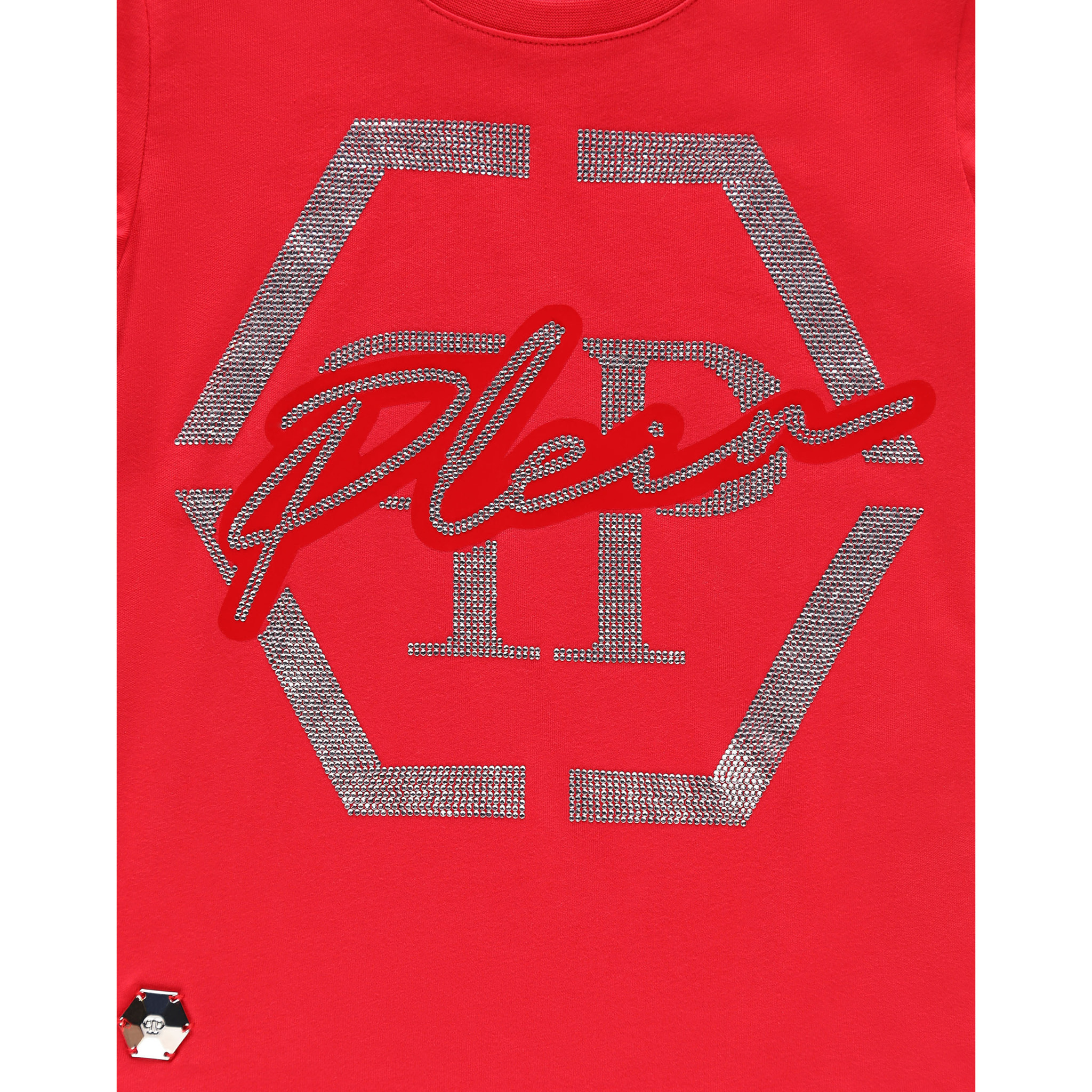 PHILIPP PLEIN T-shirt Round Neck LS Hexagon