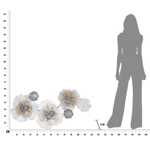 PANNELLO IN FERRO FLOWERY CM 116,5X8X58