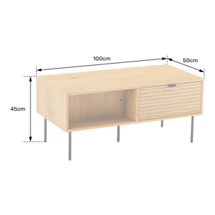 Table basse avec tiroirs STINNA