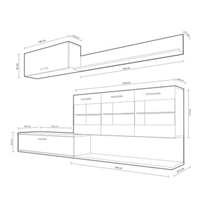 Salón Zafiro Andersen Pino - Gris