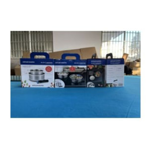 Set de 2 casseroles amovibles inox