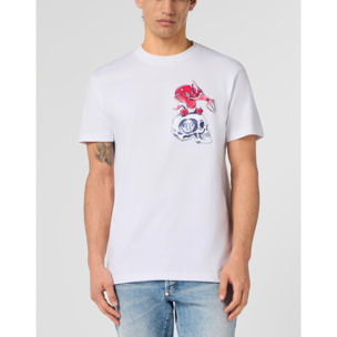 PHILIPP PLEIN Round Neck T-Shirt Baby Devil Small