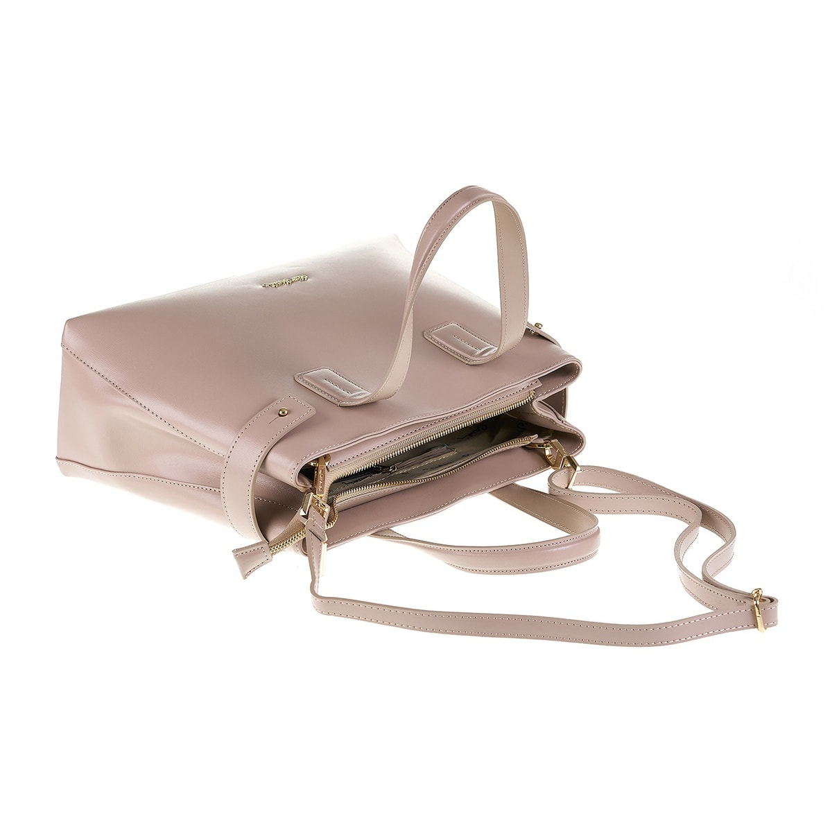 Borsa a mano da donna Made in Italy - Modello Emberly Nova - 100% pelle - 35.0 x 25.5 x 14.0 cm