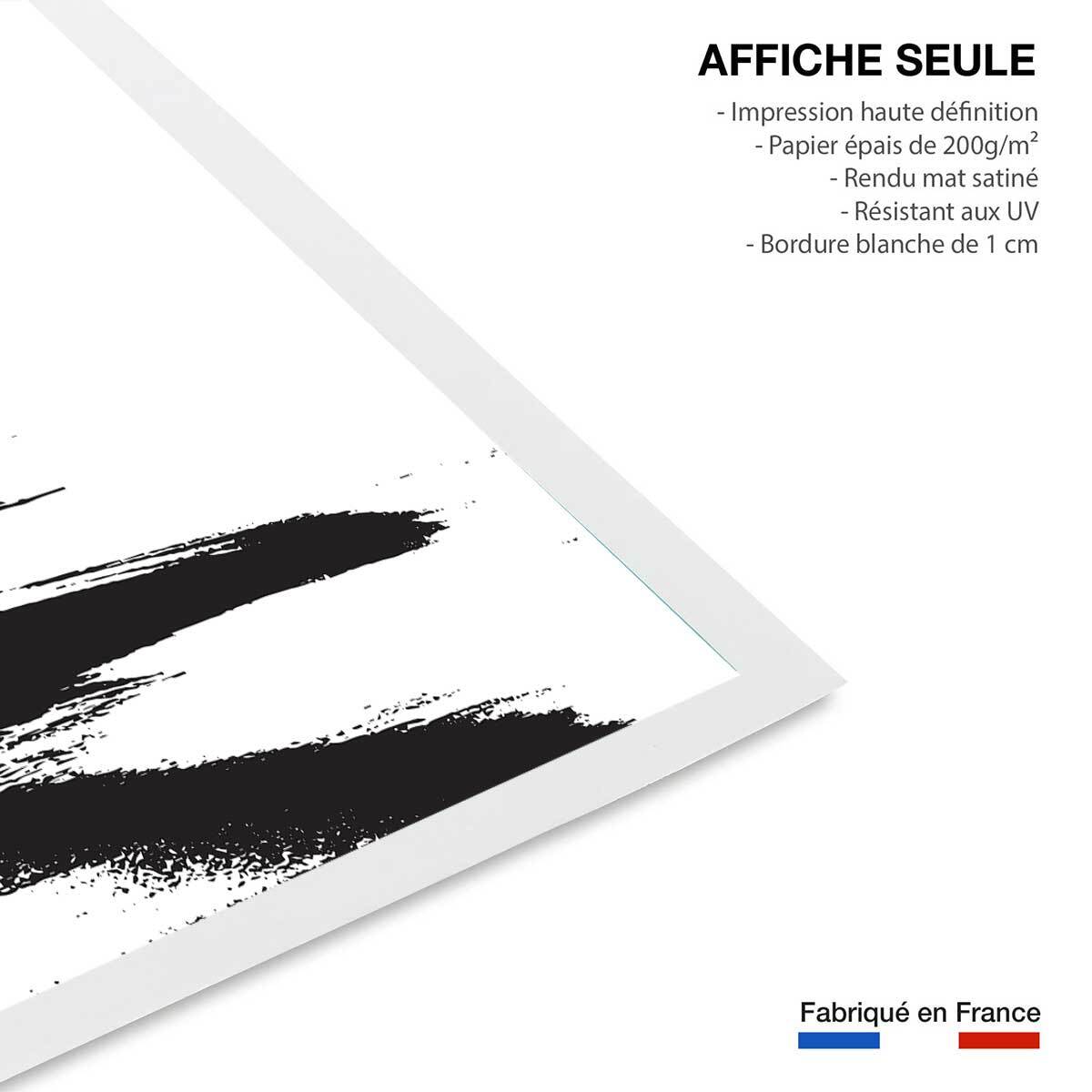 Poster surfing les landes Affiche seule