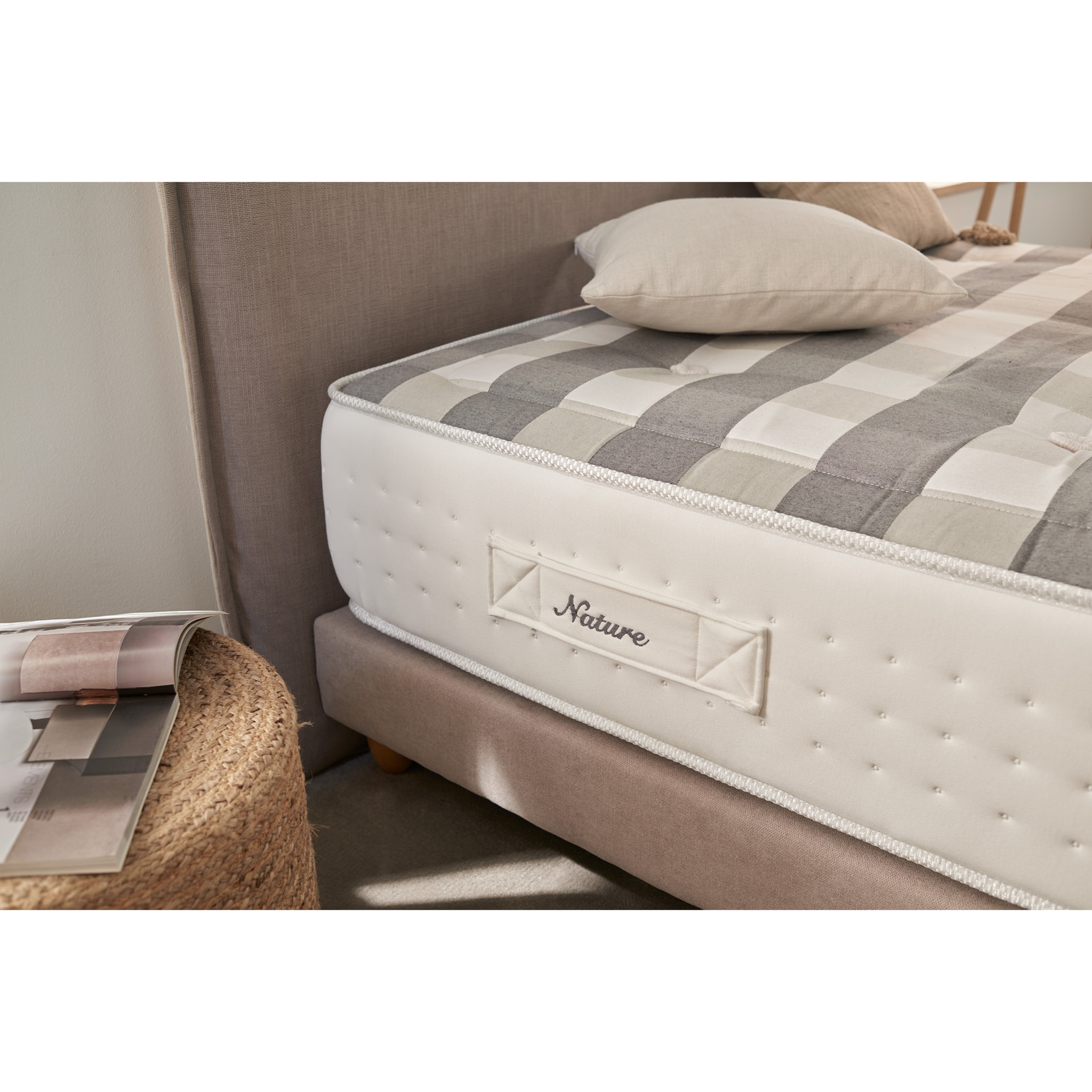 Matelas Grand Spring Nature Ressorts ensachés, 30 cm, 2 places - Moonia