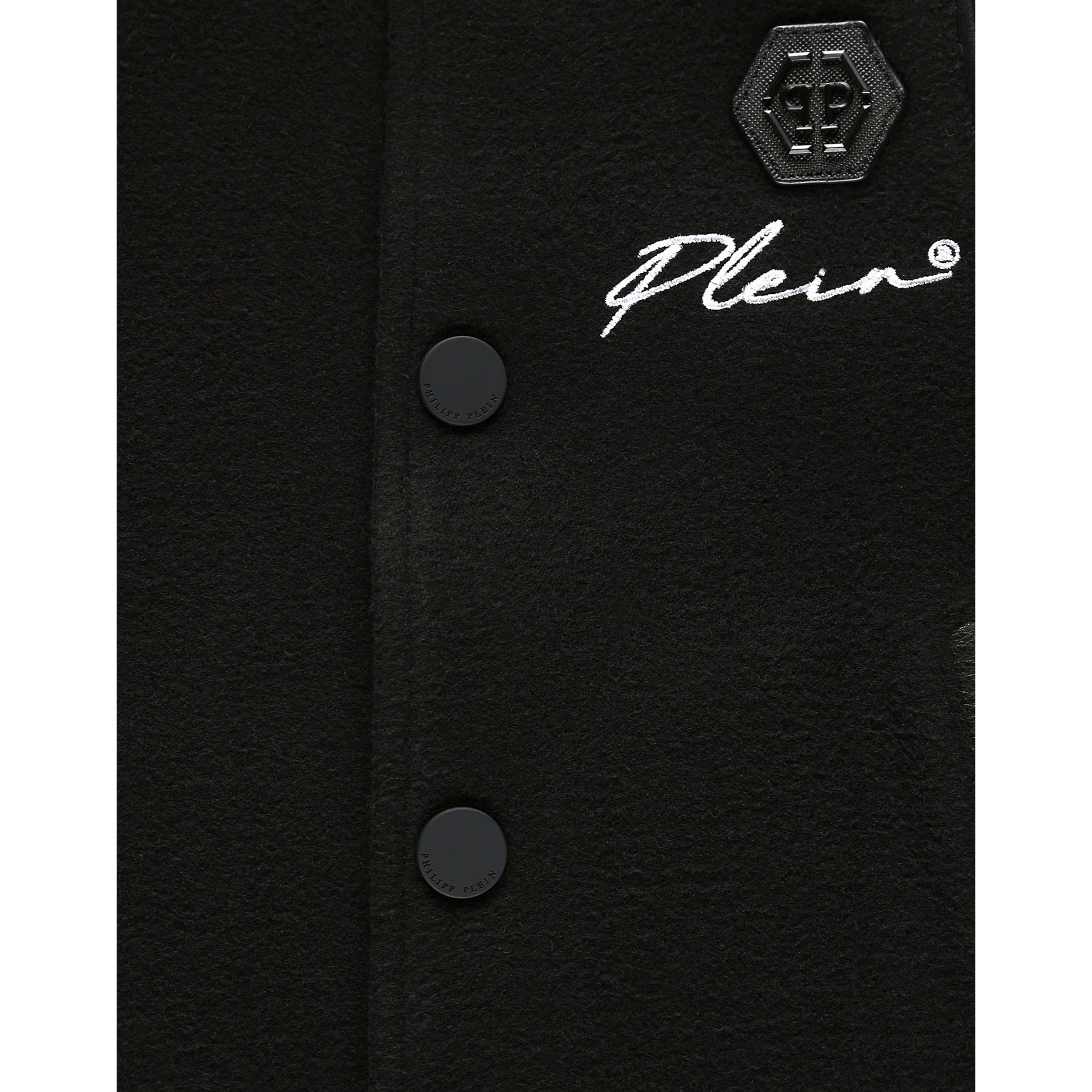 PHILIPP PLEIN Leather Bomber ICONIC PLEIN