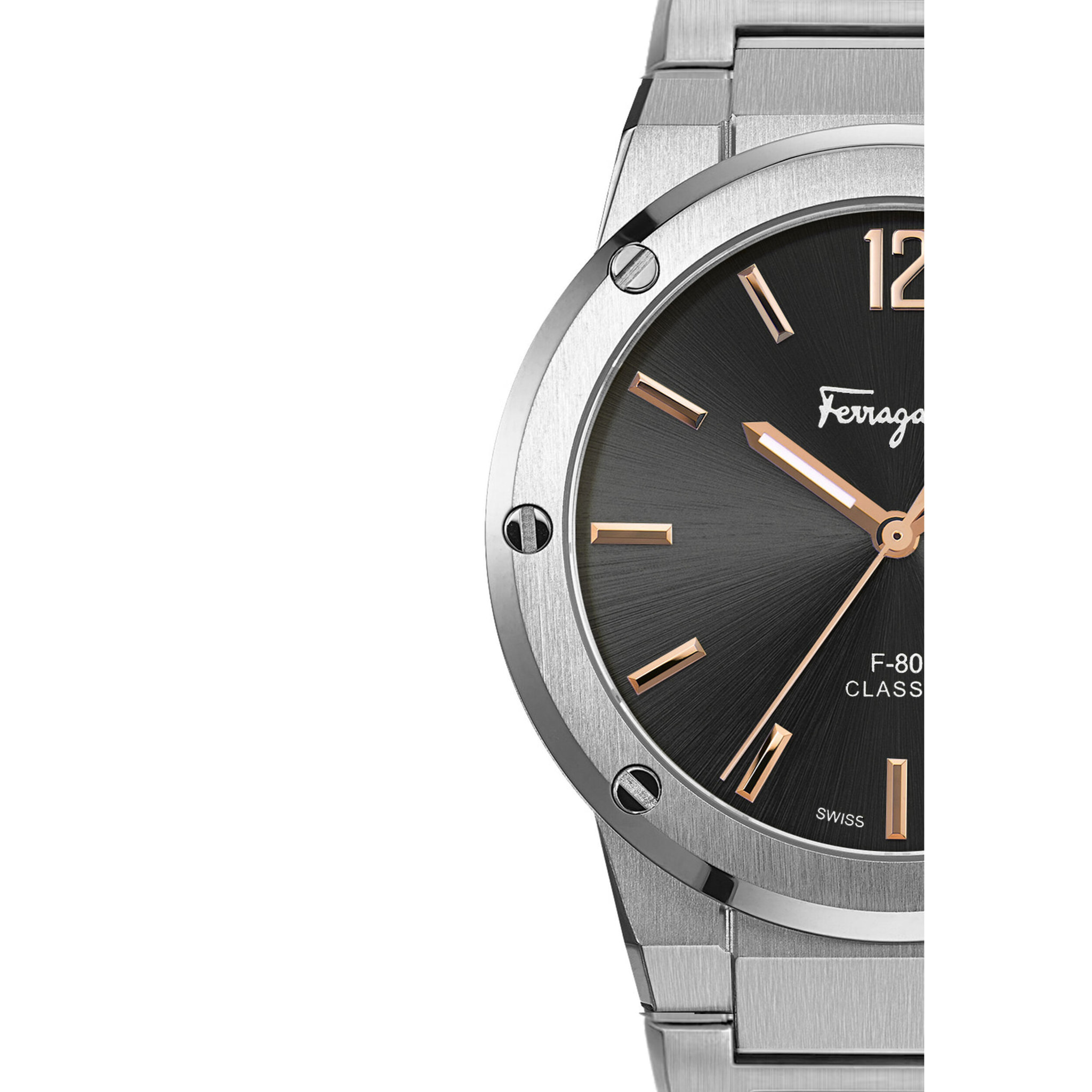 Ferragamo Reloj Analógico De Cuarzo F-80 Classic