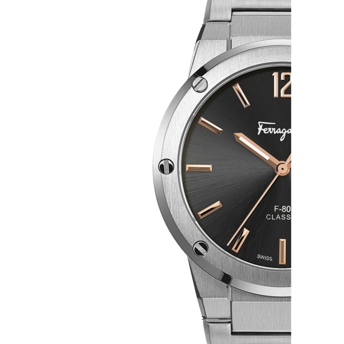 Ferragamo Reloj Analógico De Cuarzo F-80 Classic