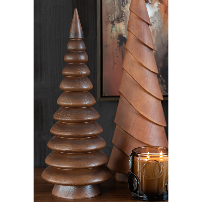 J-Line décoration Arbre Pin - imitation bois - brun foncé