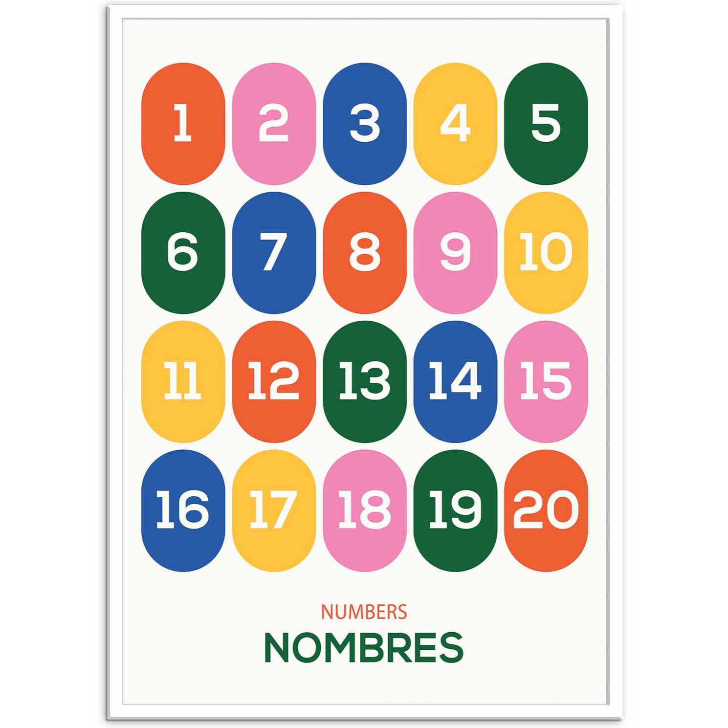 Affiche - Nombres - Posuta