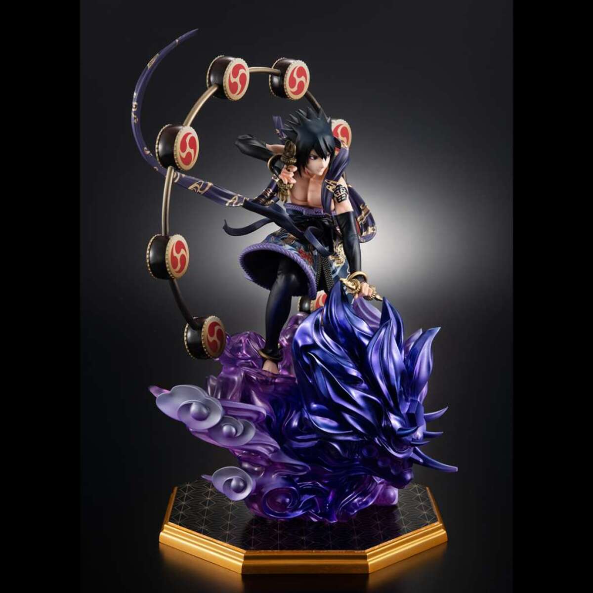 NARUTO SHIPP SASUKE THUNDER GOD GEM STAT Statua Megahouse