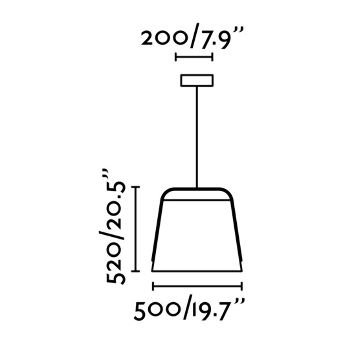 STOOD Lampe suspension noire et bois