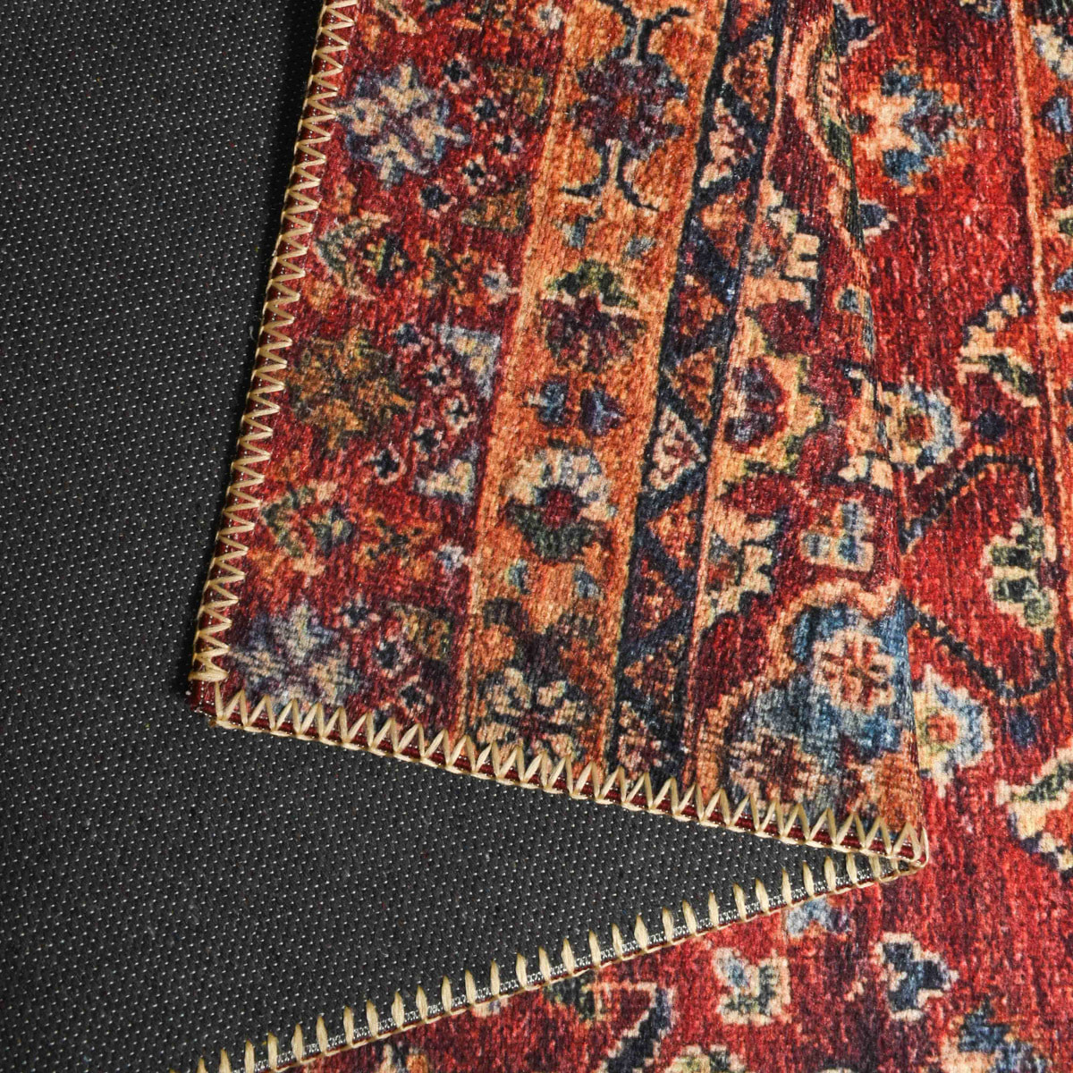 Radom - vintage lavable en machine, rouge