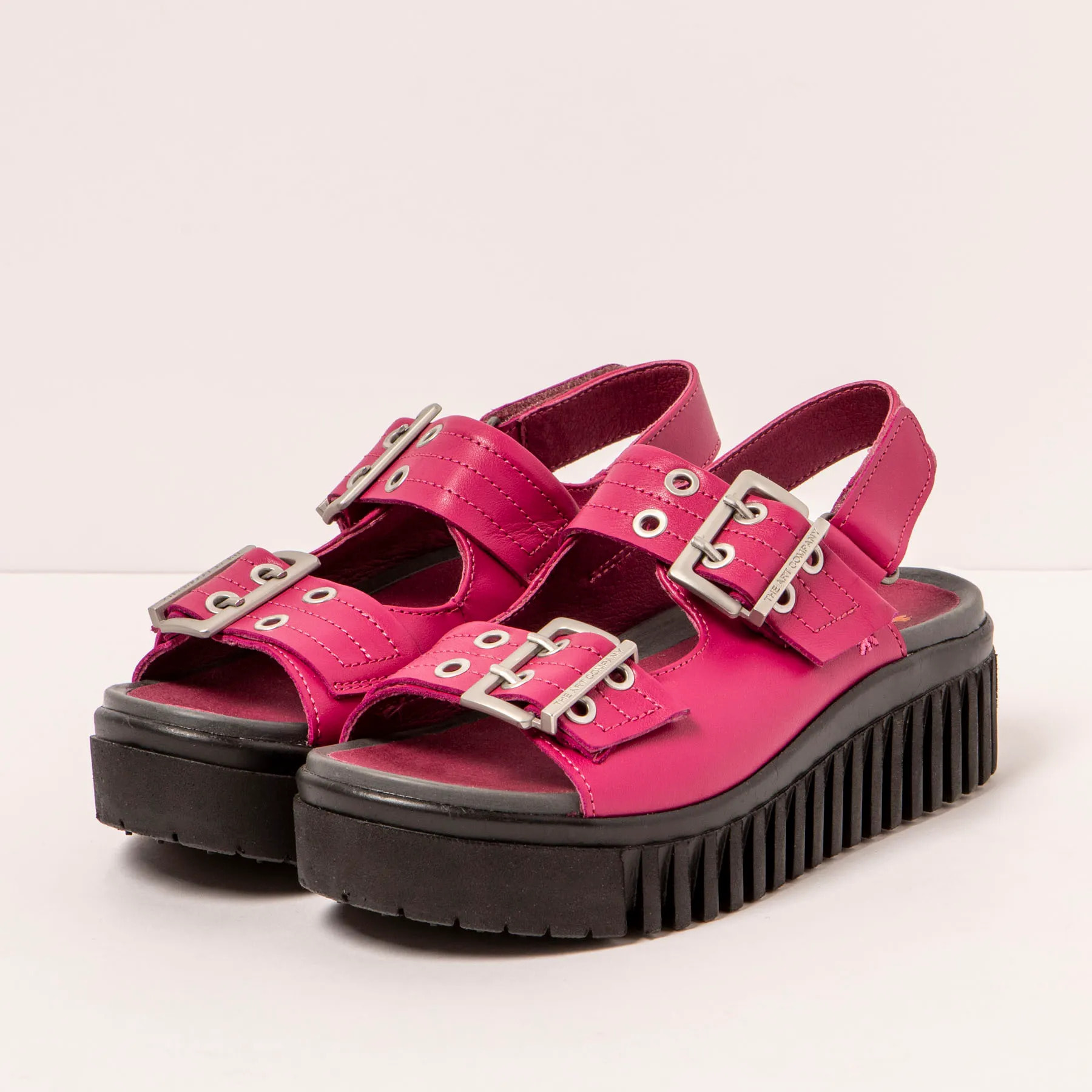 Sandalia de cuña 1579 NAPPA FUXIA/BRIGHTON color Fuxia