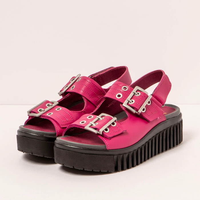 Sandalia de cuña 1579 NAPPA FUXIA/BRIGHTON color Fuxia