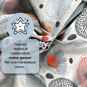 COMPLETO LETTO FANTASY, 100% Microfibra - ACQUERELLO