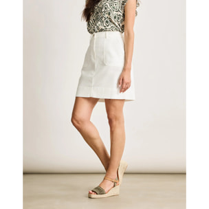 Falda Mini Blanco - Eduliara