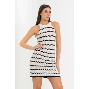 Kocca - Abito mini in knit geometrico Donna