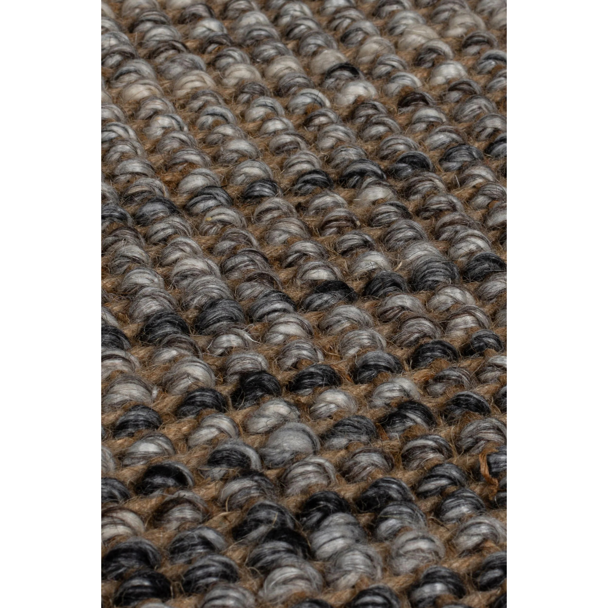 Tapis en jute de couloir OMBRE Gris