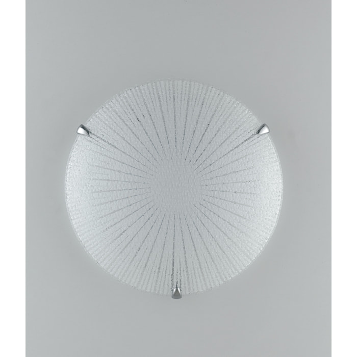 Plafoniera LED CHANTAL in vetro bianco 24W4000K (luce naturale) 40 cm.