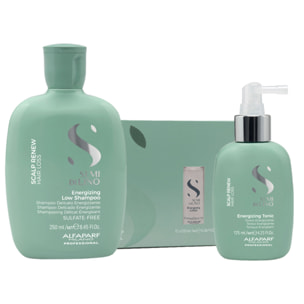 ALFAPARF MILANO Kit Semi Di Lino Energizing Low Shampoo 250ml + Tonic + Lotion 12x10ml